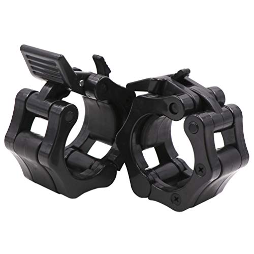 IADUMO Bar Clips Weight Lifting,Olympic Barbell Clamps,2 Inch Weight