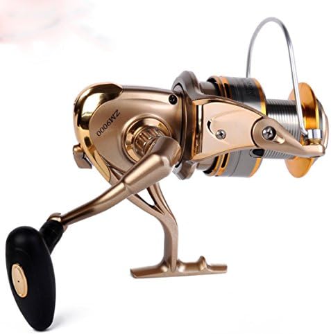 WKAIJCH Full Metal Head Fishing Reel Fish Wheel Sea Rod Fishing Reel Spinning Wheel Sea Rod Wheel Rocker Wheel Stem Wheel Fishing Gear 4.5: 1,9000