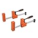 Jorgensen 12-inch Parallel Jaw Bar Clamp Set, Woodworking Clamps, Cabinet Master, 2-Pack