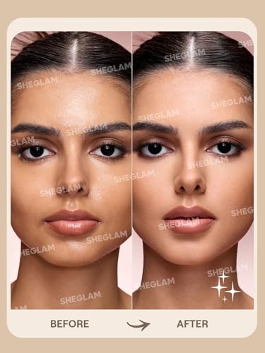 SHEGLAM Blur in a Bottle Loose Setting Powder | Oil-Control Mattifying Face Powder | Translucent Long-Lasting Baking & Finishing Powder for Under Eyes, Creases & Smile Lines | Banana