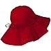 Big Cotton Wide Floppy Brim Hat - Red (For Big Head)