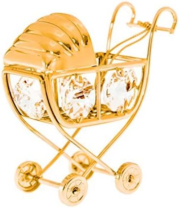 swarovski crystal baby carriage