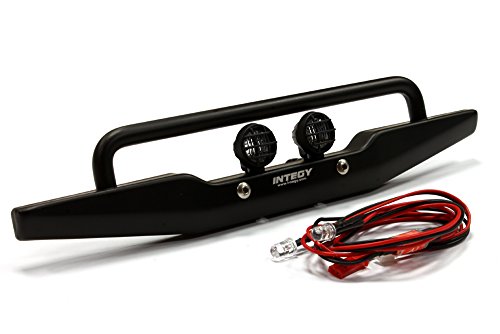 Integy Realistic Metal Rear Bumper w/LED Light for SCX-10, Dingo, Honcho & Jeep