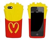 kangweichuang iPhone 6S Plus French fries Case,3D funny French fries Back Cover Back Cover Soft Silicone Case for iPhone 6S Plus/iPhone 6 Plus