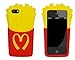 kangweichuang iPhone 6S Plus French fries Case,3D funny French fries Back Cover Back Cover Soft Silicone Case for iPhone 6S Plus/iPhone 6 Plus