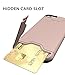 iPhone 6S Plus Case, Teelevo [Card Slot Holder] Dual Layer Heavy Duty Shock Absorbent Wallet Case with Credit Card Slot and Kickstand [Protective Card Case] for iPhone 6S Plus/6 Plus - Rose Gold