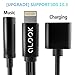 Alook iphone 7 adapter(Compatible with IOS10.3) , 2 in 1 Lightning Adapter and charger , 3.5mm Earphones Jack Cable for New iPhone 7/7 plus (Black)-No Music Control and Calling Function