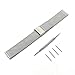 Moto 360 2 Watch Band (2nd Gen, 46mm 2015), Threeeggs 22mm Stainless Steel Watch Strap Adjustbable Bracelet Band for Motorola Moto 360 2 46mm Smart Watch (A - Milanese Silver)