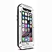 iPhone 6S Case,3C-Aone[Newest]Gorilla Glass Luxury Aluminum Alloy Protective Metal Extreme Water Resistant Shockproof Military Bumper Heavy Duty Cover Shell Case for Apple iPhone 6S (White)
