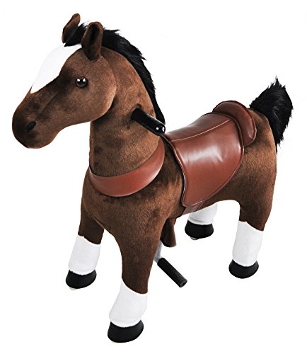 Mechanical Riding Horse Toy Simulated Horse Riding on Toy Ride-on Cycle Toys :More Comfortable Riding with Gallop Motion for Kids 3-6 Years