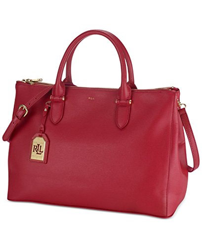 lauren ralph lauren double zip satchel
