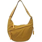 Nylon Crescent Crossbody Bag for Women Shoulder Tote Handbag Casual Sling Bag Dumpling Purse Bag for Outdoor Travel