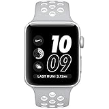Apple Watch Nike+ 38mm Silver Aluminum Case Flat Silver/White Nike Sport Band (Certified Refurbished)