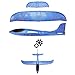 WATINC 2Pcs 17in Airplane, Manual Throwing, Fun, challenging, Outdoor Sports Toy, Model Foam Airplane, Blue & White Airplane (WT-Foam Airplane 2Pcs)