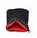 Furnido 1 Pair Fleece Zipper Wristband Sweat Band Sports Wrist Wallet Key Money Card Coin Pocket Storage Bag for Running Cycling and Other Sports (Black)