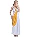 EraSpooky Women's Roman Lady Greek Goddess Costume(White, OneSize)