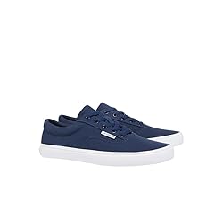Lacoste Men's Lace Base Sneaker, Navy & White, 13