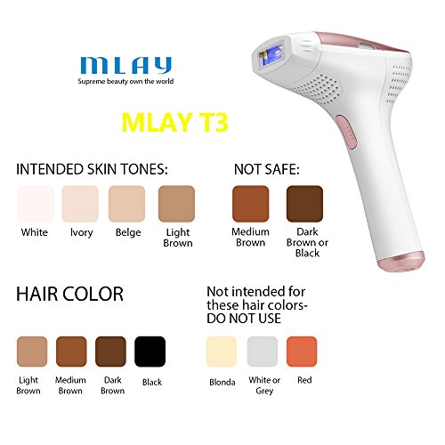 MLAY IPL Laser Hair Removal For Women Permanent Hair Removal Device - Professional 300,000 Pulse Home Body Hair Removal System - Thumbnail 3