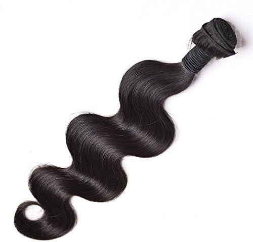Life Diaries High Density 8A Body Wave Double Weft 1 Bundles 100% Unprocessed Brazilian Virgin Human Hair Weave Extensions For Women(16" Natural Color)