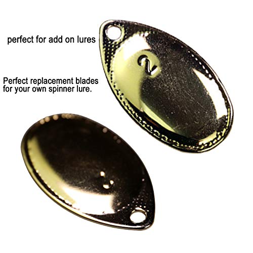 QualyQualy Fishing Spoons Blades Spinner Easy Spin Spinner Folded Clevises Spinner Spoons Tackle