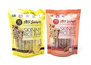 Amazon.com: 180 Smart Snacks Skinny Rice Bar Pre-Meal Snack Bundle of 2 ...