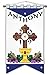 Illuminated Ink First Communion Banner Kit - 12 x18 - Cross (Blue - Black Letters, 12 x 18)