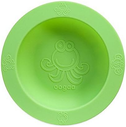 oogaa Home Baby and Toddler Feeding Bowl High-Grade European Tested Silicone, Higher than FDA Standards, Green