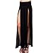 Zeagoo Women's Trends High Waisted Double Slits Maxi Skirt