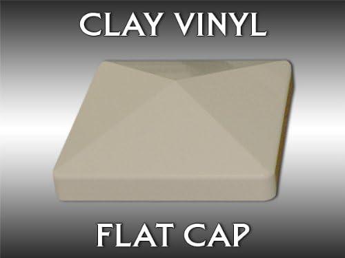 4" Clay Flat Vinyl Post Cap