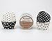 GIFBERA 200 Piece Polka Dots Paper Baking Cups/Cupcake Liners, Standard Size, Black and White