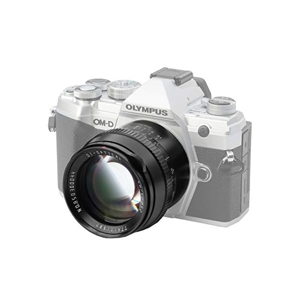 TTARTISAN 50mm F1.2 Objektiv APS-C MF für Fuji X Mount Kameras X-A1 X-A10 X-M1 X-M2 X-H1 X-T1 X-T10 X-T2 X-T20 X-T3 X-T4 X- T100 X-T200 X-T30 X-PR01 XS10 und mehr.(schwarz) – Bild 5
