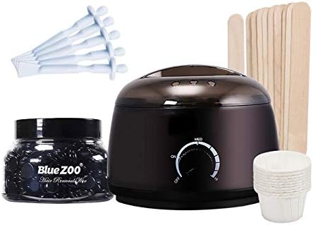 Zeonetak Waxing Kit, Wax Warmer Kit Home Stripless Hair Removal Hard Wax Kit For Whole Body Use Women And Men - 14 Oz