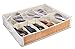 Under The Bed Shoe Organizer - Keep Your Shoes Organized with Storage for Up to Twelve Pairs of Shoes. Decorative Bamboo Siding, Easily Visible with Clear Cover and Protected from Moisture and Dust.