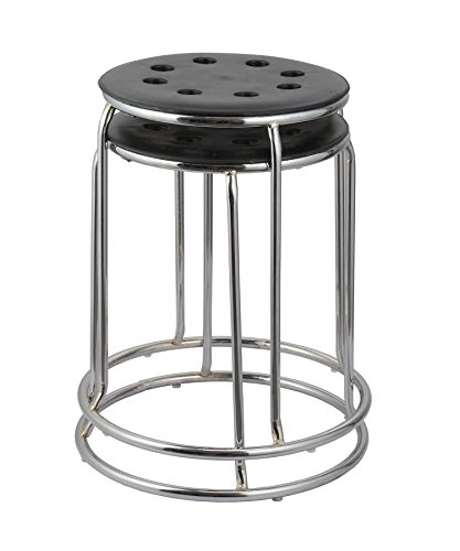 Da URBAN Disc Stool (Black) (Set of 2) ISO & BIFMA Certified