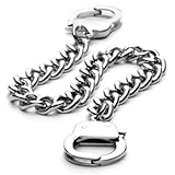 Handcuffs Taboo Stainless Steel Chain Bracelet 9 inch