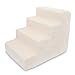 Best Pet Supplies Dog Stairs & Steps - CertiPur-US Made in USA Foam Steps for Small Dogs & Cats, Non-Slip Indoor Balanced Pet Step Support, Dog Ramp, No Assembly, Lambswool, 4-Step (18-inch Height)
