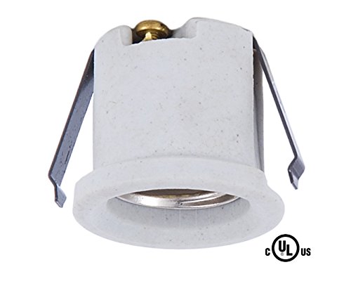 B&P Lamp Edison Size Porcelain Socket with Clips