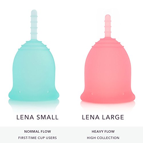 Lena Menstrual Cups 2-Pack Set, Small & Large, Sensitive & Original