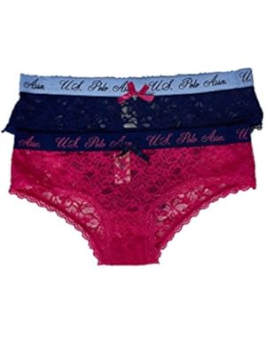 Women's 2 Pack Hipster Lace Boyshort Panties Set