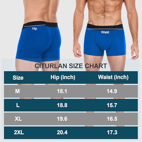 CITURALAN Ropa Interior de Incontinencia para Hombres - Absorción Ultra de 150ml, Tecnología Antifugas de 5 Capas, Lavable a Máquina, Control de Vejiga Reutilizable para Hombres, Paquete de 5 (5 Colores, Talla L)