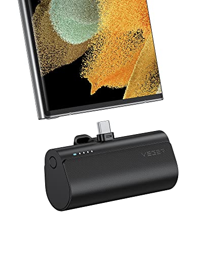 DUPWAY Mini Power Bank 5000 mah, 20W Carga Rápida Batería Portátil Externa Cargador Portátil Bancos de Energía Portátiles Pila Cargador Compatible para iPhone, Samsung, Xiaomi(1PC-Tipo C)