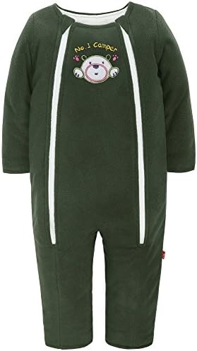 Baby Infant Down Romper Warm Jumpsuit Zip Onesies Winter Jacket Outwear (Bear, 9-12M)