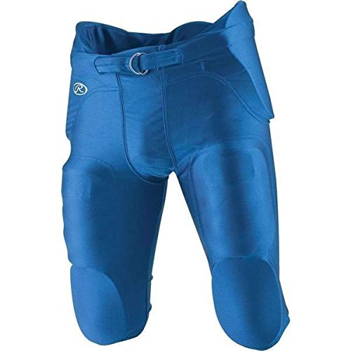 Rawlings F2500P Youth Integrated Football Pants (Royal, Small)