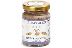 Spartacus Truffle White Olympus Truffle Sauce | Italian Specialties | Treat Yourself to Culinary Excellence | Exquisite Black Truffles for Foodies
