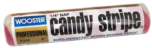 Wooster Candy Stripe Professional Roller Cover 1/4 " Nap 9 "