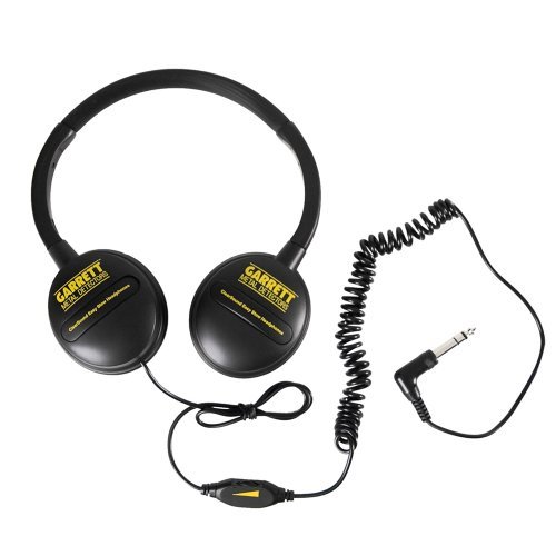 Garrett ClearSound Easy Stow Headphones with In-Line Volume for Metal Detectors