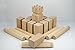 Kubb Empire Tournament Size Hardwood Kubb Yard Game Set Regulation Size with Backpack, Instruction Card, and Bottle Opener