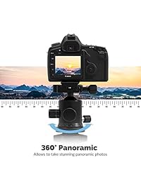 Sabrent   Trípode de fibra de carbono para cámara de fotos de 360 grados (69 pulgadas)