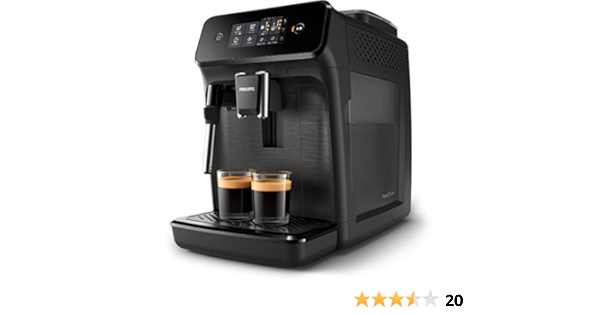 Philips Domestic Appliances Cafeteras Espresso Completamente automáticas  EP1220/00 Philips Serie 1200 Negro Mate con pannarello, 1.8 litros, Acero :  Amazon.es: Hogar y cocina