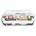 Deflecto Caddy Organizer, Stackable with Three Compartments, White and Clear (29003CR)